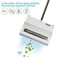 Cordless Upright Carpet Vacuum Cleaner Portable Bagless Vac with Extendable Stick - White N3