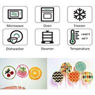 Carlie 2Pcs/Pack 12-Capacity Silicone Lollypop Mold With 40Pcs/Pack Sucker Sticks