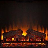 Carter 48 in. Convertible Electric Indoor Portable Corner Fireplace Heater in Cherry, Can Fit Flat TV up to 46... N6