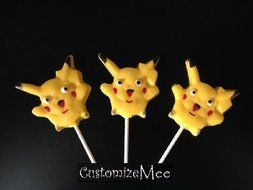 Molds n More Pokemon Chocolate or Hard Candy Lollipop Mold, 2.75 x 2.75 Inches