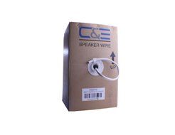C&amp;E 250 Feet 14AWG CL2 Rated 2-Conductor Loud Speaker Cable (For In-Wall Installation) N4
