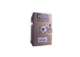 C&amp;E 250 Feet 14AWG CL2 Rated 2-Conductor Loud Speaker Cable (For In-Wall Installation) N5