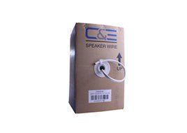 C&amp;E 250 Feet 14AWG CL2 Rated 2-Conductor Loud Speaker Cable (For In-Wall Installation) N6