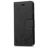 iPhone 7 Plus Case (5.5 inch) - Flip Wallet Stand Case Embossed Flowers PU Leather Shock-Absorption Soft TPU Inner... N18