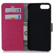 iPhone 7 Plus Case (5.5 inch) - Flip Wallet Stand Case Embossed Flowers PU Leather Shock-Absorption Soft TPU Inner... N21