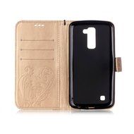 LG K10 Case, LG K10 Wallet Case,PHEZEN Cute Bear Don't Touch My Phone Design PU Leather Wallet Case Stand Flip... N22