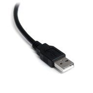 StarTech.com 1 Port USB to Null Modem RS232 DB9 Serial DCE Adapter Cable with FTDI, Black (ICUSB232FTN ) N32