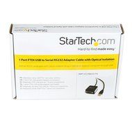 StarTech.com 1 Port USB to Null Modem RS232 DB9 Serial DCE Adapter Cable with FTDI, Black (ICUSB232FTN ) N34