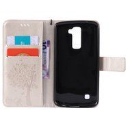 LG K10 Case, LG K10 Wallet Case,PHEZEN Cute Bear Don't Touch My Phone Design PU Leather Wallet Case Stand Flip... N27