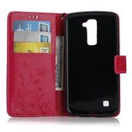 LG K10 Case, LG K10 Wallet Case,PHEZEN Cute Bear Don't Touch My Phone Design PU Leather Wallet Case Stand Flip... N28