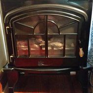 1500W Vintage Fireplace Free Standing Stove N2