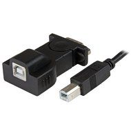 StarTech.com 1 Port USB to Null Modem RS232 DB9 Serial DCE Adapter Cable with FTDI, Black (ICUSB232FTN ) N37