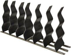 6&quot; x 60&quot; Steel Wavy Fireplace Burner