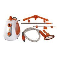 HomCom 40 Ounce Adjustable Upright Fabric Garment Steamer - Orange