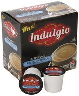 Indulgio French Vanilla Cappuccino Single Serve K-cup, 42 Count (Compatible with 2.0 Keurig Brewers) N75