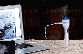 USB Mini Magic Wand Stick Humidifier Office Air Diffuser 4 Colors (Green) N2