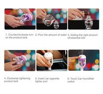 MXtechnic Mini Aromatherapy Humidifier for Cars (Green) N9