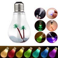 Taotuo 400ml Bulb Shape Colorful LED Night Lights USB Mini Desktop Aroma Humidifier Air Purifier Atomizer for... N2