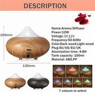 KING DO WAY Cool Mist Humidifier LED Ultrasonic Aroma Diffuser Purifier Essential Aromatherapy Oil Diffuser for... N3