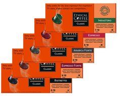 Nespresso&reg; Compatible Coffee Capsules by ETHICAL COFFEE- INTENSE PACK - 50 Capsules
