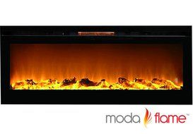 Moda Flame 60" Cynergy XL Log Built-In Wall Mounted Electric Fireplace