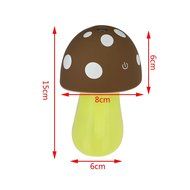 candybox 200ml Mushroom Mini USB Cool Mist Humidifier Purifier with LED Light ,Mist Mode, Auto Shut-off for Office... N12
