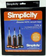 Simplicity Type W Synchrony HEPA Vacuum Cleaner Bags 6 Pack