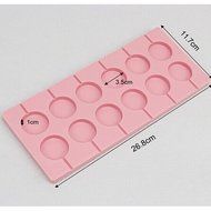 Carlie 2Pcs/Pack 12-Capacity Silicone Lollypop Mold With 40Pcs/Pack Sucker Sticks N2