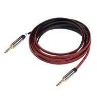 Flat Tangle Free Aux Cable (3 Pack) - 3.5 mm Auxiliary Audio Cable (3ft/6ft/10ft) - Gold Plated Connectors with...