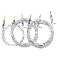Flat Tangle Free Aux Cable (3 Pack) - 3.5 mm Auxiliary Audio Cable (3ft/6ft/10ft) - Gold Plated Connectors with... N3