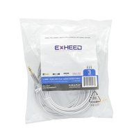 Flat Tangle Free Aux Cable (3 Pack) - 3.5 mm Auxiliary Audio Cable (3ft/6ft/10ft) - Gold Plated Connectors with... N4