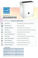 Impecca IDM52-SP 50 pint Portable Dehumidifier with Pump N2