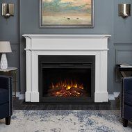 Real Flame 8060E-W Harlan Grand Electric Fireplace, Large, White N2