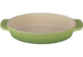 Le Creuset Stoneware Oval Dish, 1-Quart, Palm