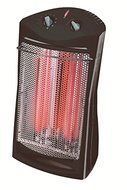 Comfort Zone Deluxe Quartz Heater Fan (black)