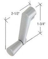 CRL Satin Silver Crank Handle; 3/8 Spline Size - Andersen Windows by C.R. Laurence