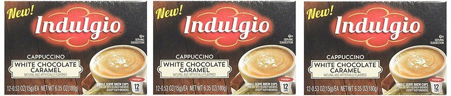 Indulgio French Vanilla Cappuccino Single Serve K-cup, 42 Count (Compatible with 2.0 Keurig Brewers) N82