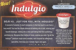 Indulgio French Vanilla Cappuccino Single Serve K-cup, 42 Count (Compatible with 2.0 Keurig Brewers) N87