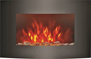 HOMEBASIX EF431SL Electric Wall Mount Heater Fireplace 35in