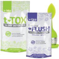 v tea 14 Day Advanced Detox Tea: Morning Teatox and Evening Flush. Reduce Bloating and Constipation. Restore Gut... N2