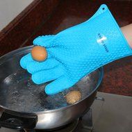 Nardo Visgo&reg; Non-Stick Silicone Cooking Baking Mat (Half Sheet Size,11-5/8&quot; x 16-1/2&quot;) and Silicone Cooking Gloves... N15