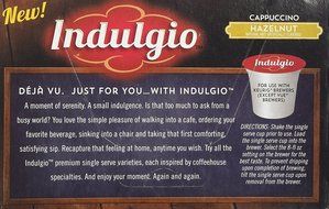 Indulgio French Vanilla Cappuccino Single Serve K-cup, 42 Count (Compatible with 2.0 Keurig Brewers) N100