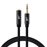 Super HD 3.5mm Aux Stereo Audio Extension Cable Slim Male to Female Type 24K Gold Plated Step Down Design Metal... N2