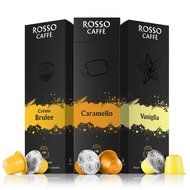 Rosso Caffe Sweet Flavors Pack for all Nespresso Original Line Machine, 60 Pods N4