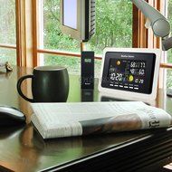 WWVB RCC Wireless Weather Station with LED Backlight ,8 Moonphase Temperature Outdoors-Indoors Monitoring Clocks... N2