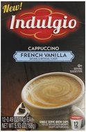 Indulgio French Vanilla Cappuccino Single Serve K-cup, 42 Count (Compatible with 2.0 Keurig Brewers) N105