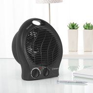 Portable Space Heater Electric Ceramic Fan with Thermostat Hot Room Office Desk Small Black