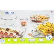 The Glass 5-Piece Basic Bakeware Set Can Be Used In The Refrigerator, Freezer And Even In The Microwave