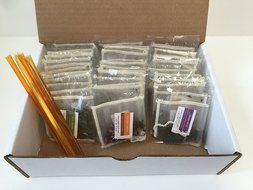PowerTea Medley Gift Box Mighty leaf Variety 40 Tea Bags with Power for Apple Honey Sticks