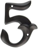 Atlas Homewares AN5-O 4-Inch Alhambra #5 from the Alhambra Collection, Aged Bronze by Atlas Homewares